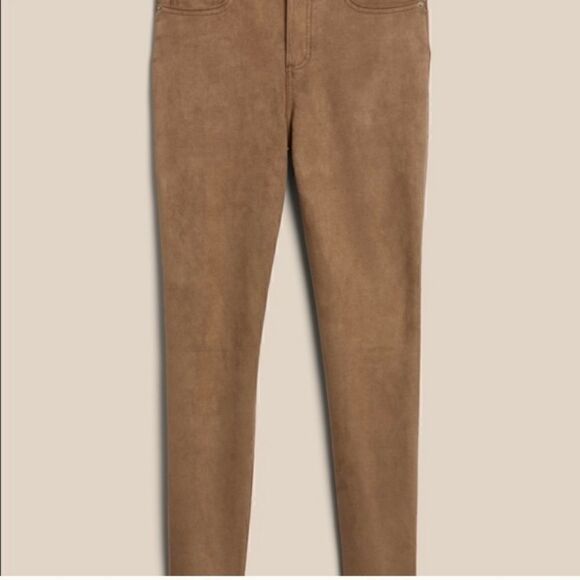 Banana Republic Vegan Suede High Rise Skinny Pants Sz 26/2 NWT - Picture 8 of 16